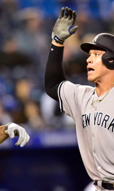 Judge, Stanton homer in 13th as Yankees beat Blue Jays 3-0